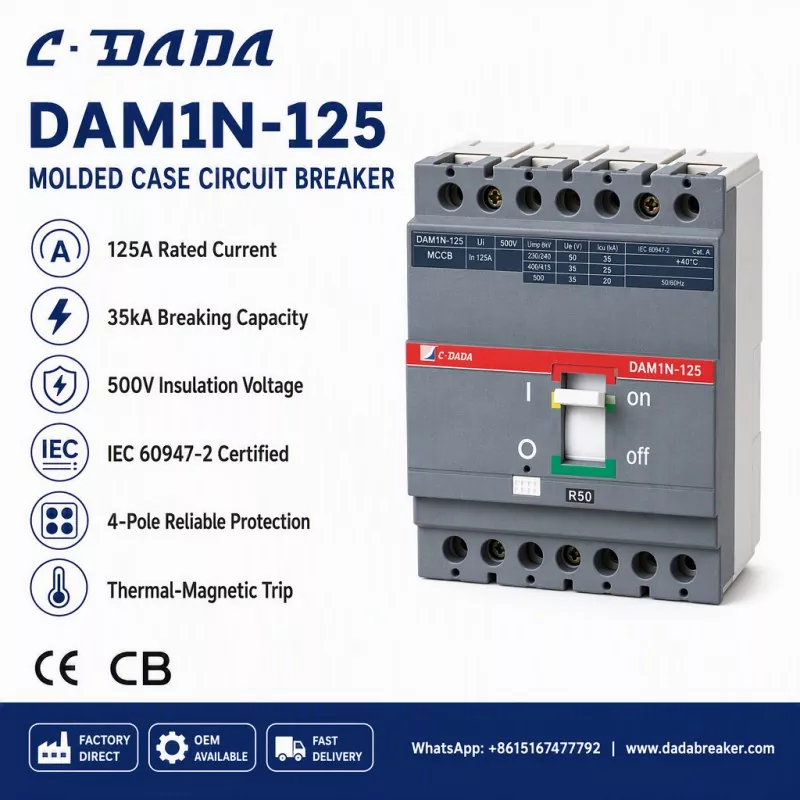 Обеспечение целостности субраспределения: решение C·DADA DAM1N-125 MCCB