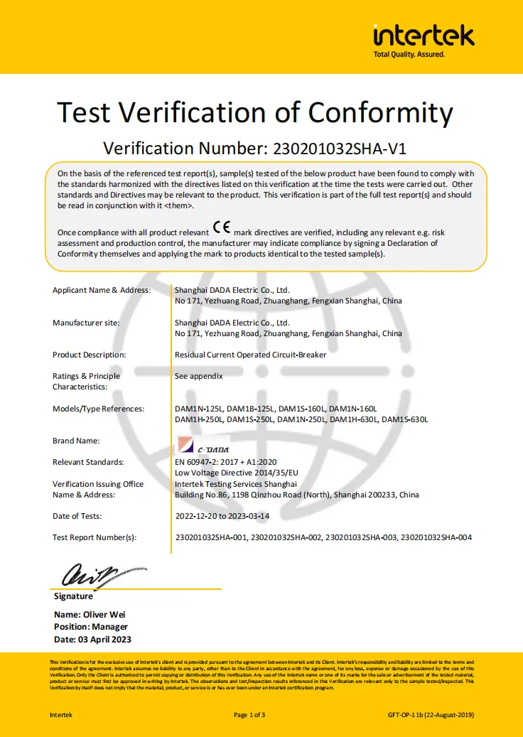 MCCB with Leakage Protection